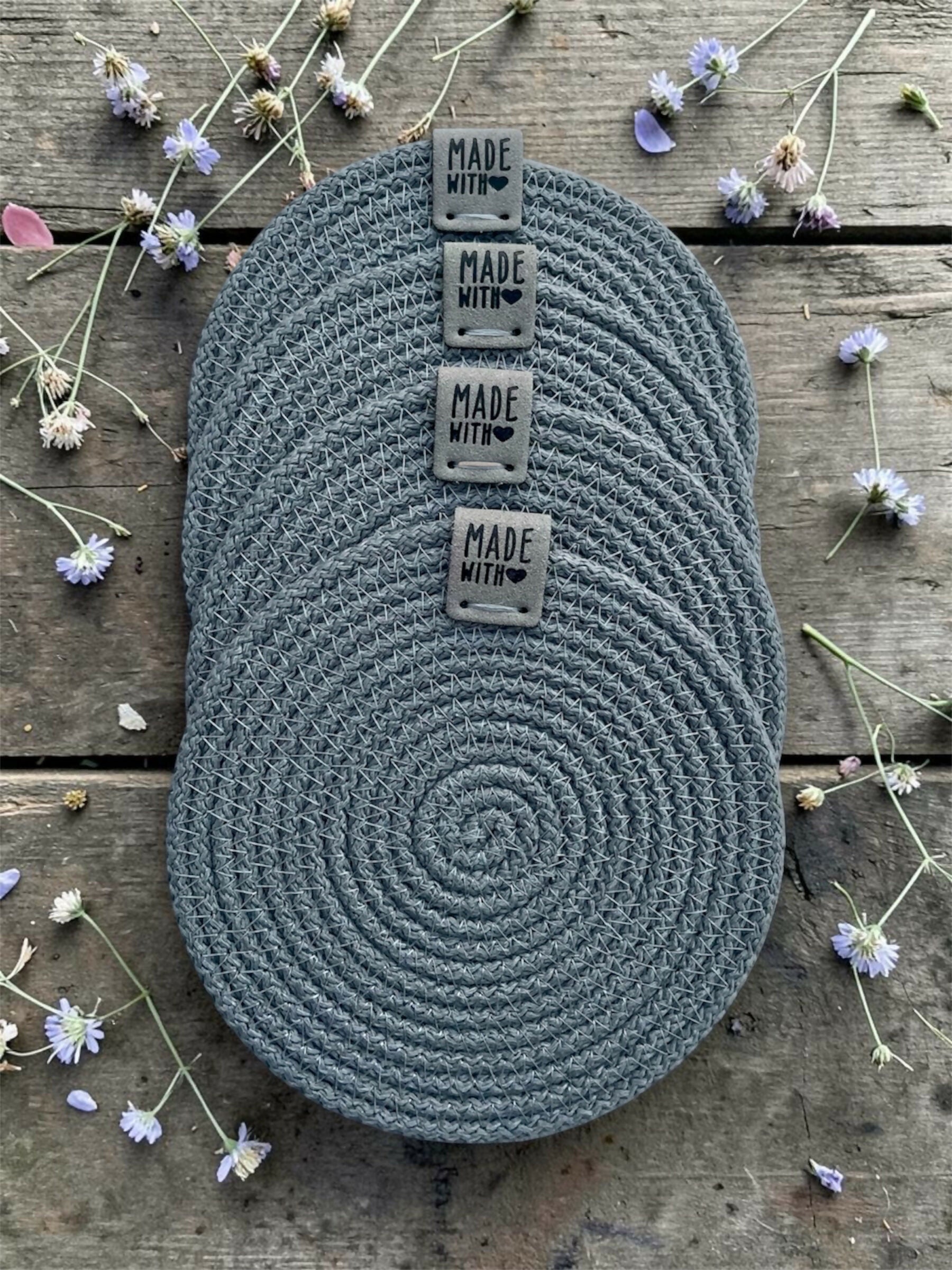 Tressé Cord Coasters, Set of 4