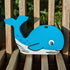 Hand Painted Wooden Whale