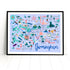 Birmingham Map Art Print