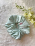 Mint Green Silk Scrunchies