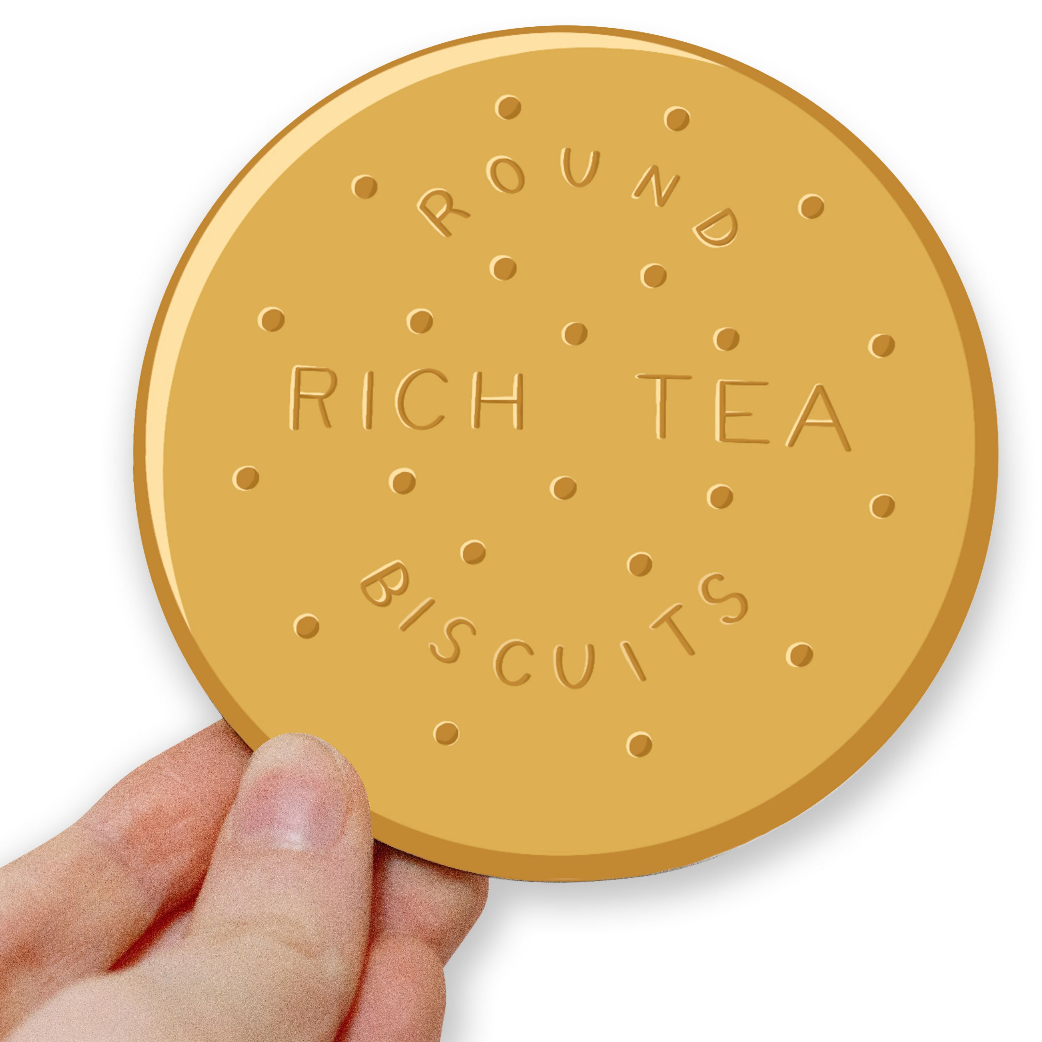 Rich Tea Biscuit Circle Coaster
