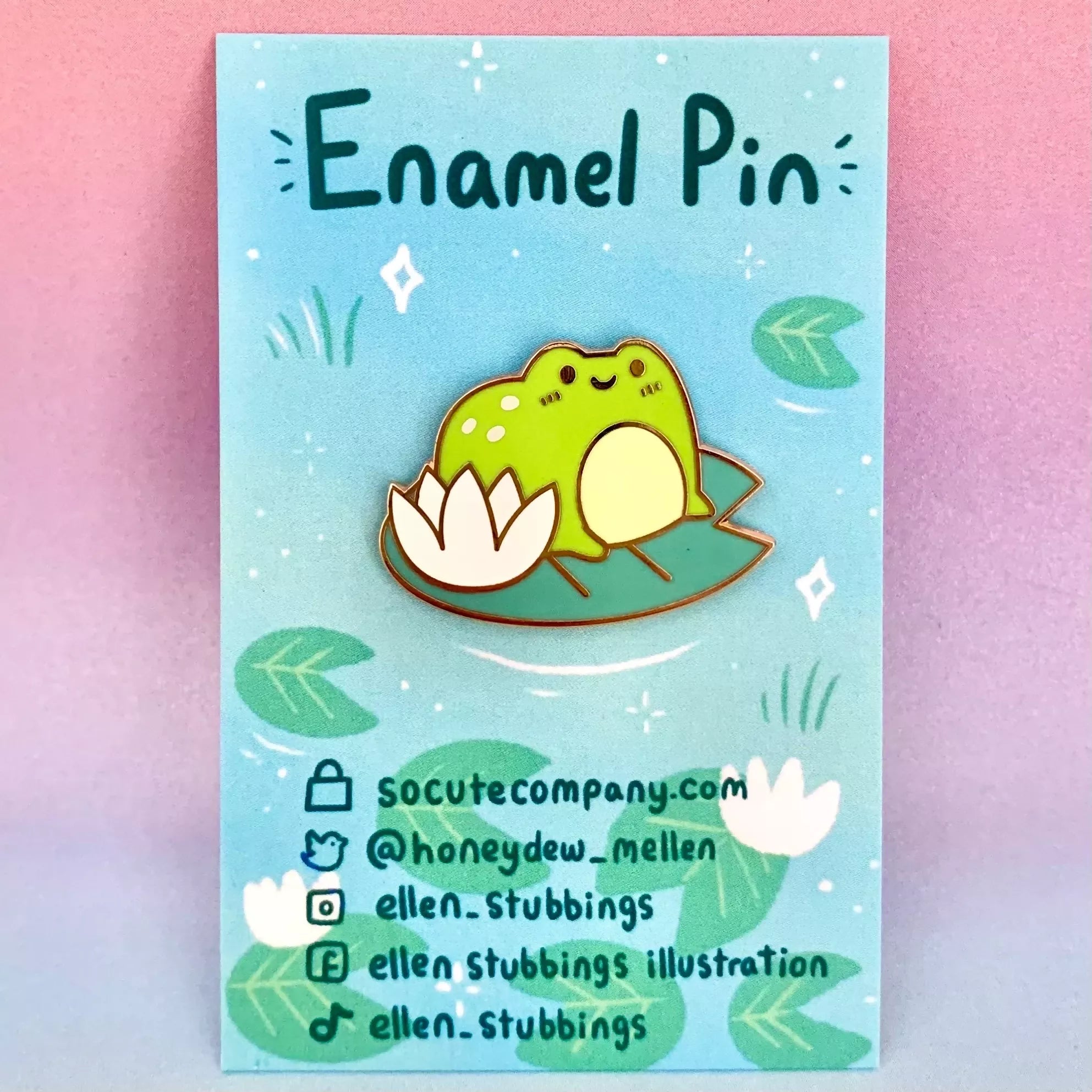 Enamel Pin - Frog on a Lilypad