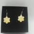 Yellow Enamel Flower Earrings
