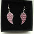 Pink and Purple Zig Zag Enamel Teardrop Earrings