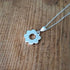 Handmade Silver Flower Charm Necklace