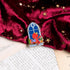 Ember the Dragon gothic window Enamel pin