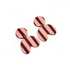 Mavis Burgundy and Pink Statement Stripe Earrings