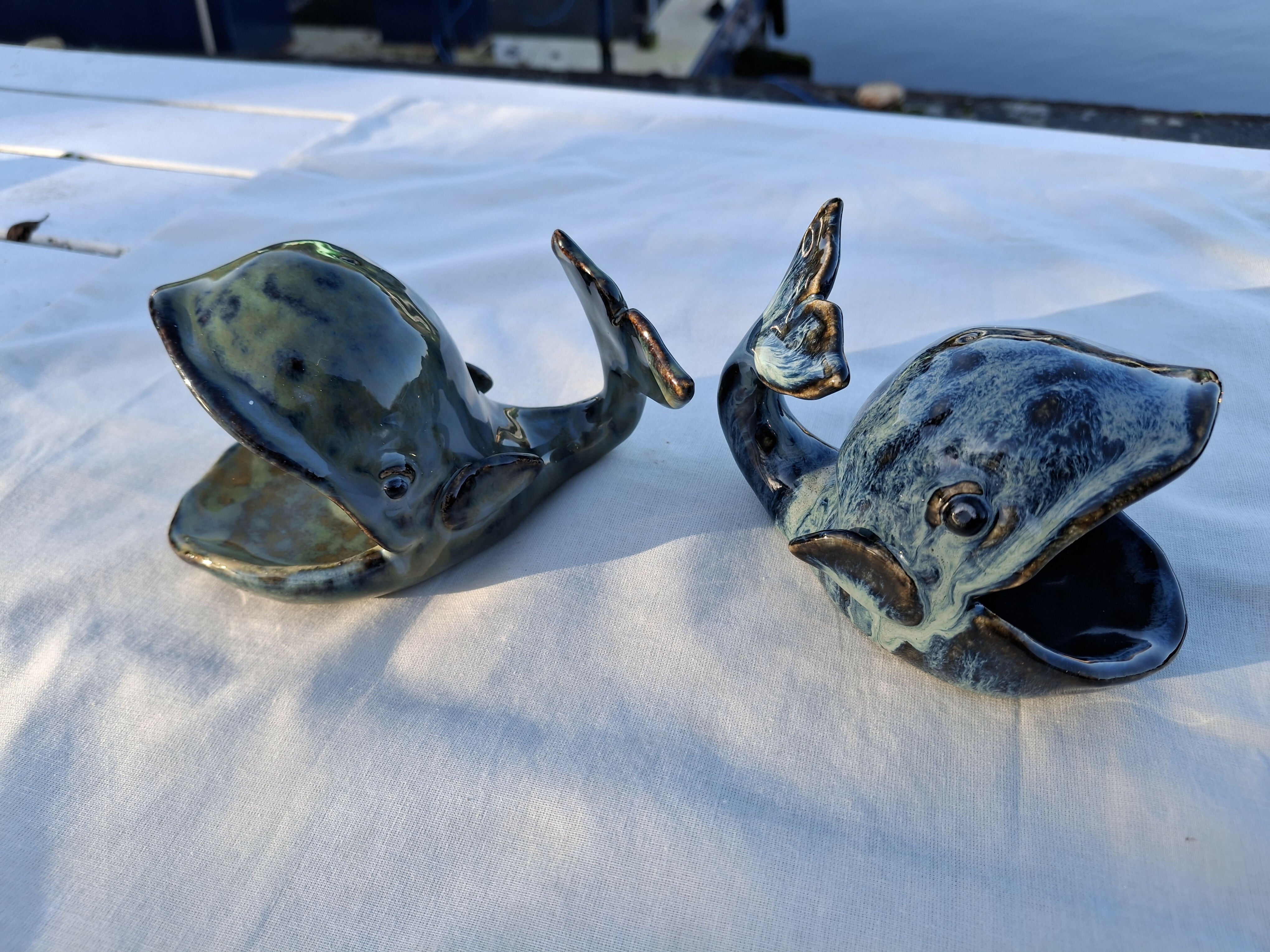 Ceramic Trinket Dish Whale