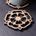 Yorkshire Rose Laser Cut Wooden Coaster