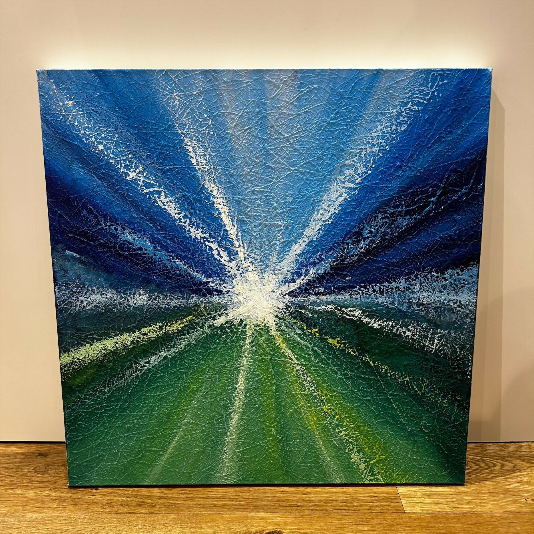 Cool Colour Palette Knife Original Painting 2