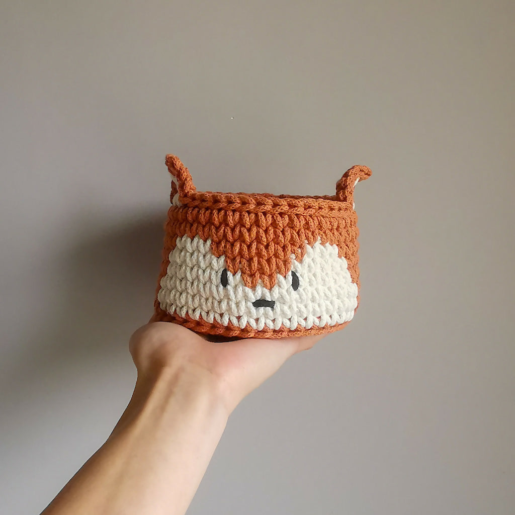 Crochet Fox Basket