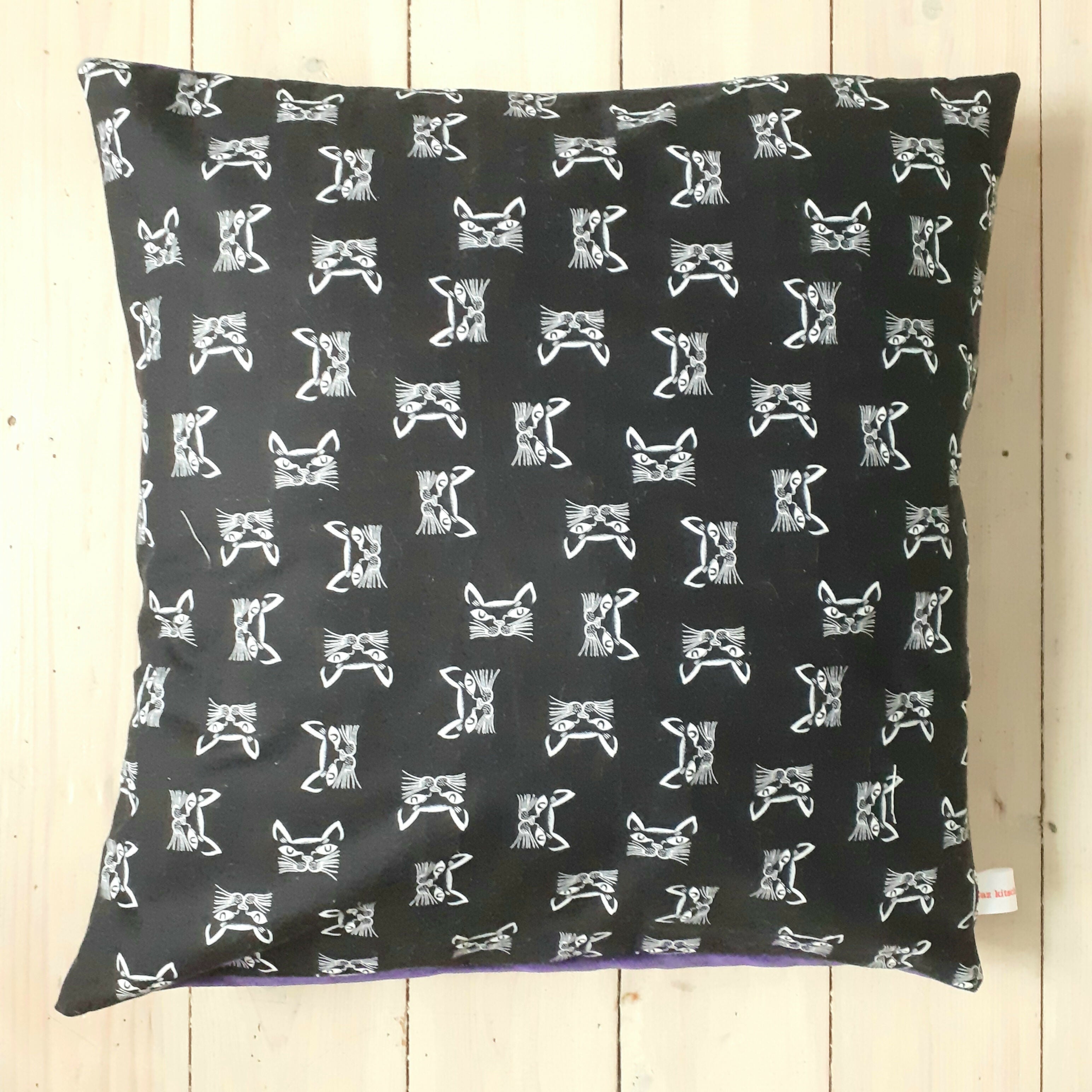 Graphic Cat Cushion