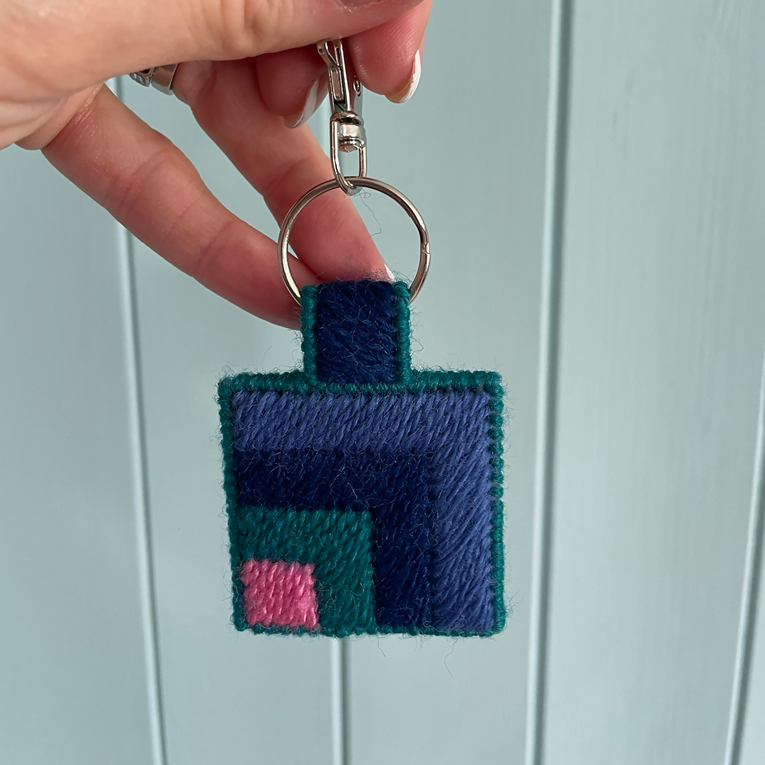 DIY Bargello Stitched Keyring Kit