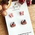 Handmade Christmas Stud Earrings / Set of 2 pairs of Studs / Handmade Polymer Clay Jewellery
