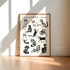 Black and White Cats Art Print