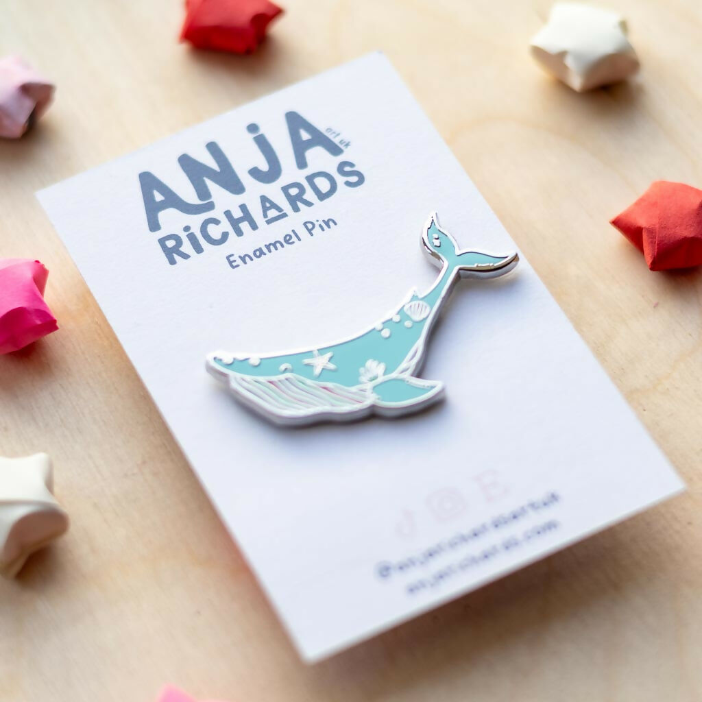Whale Enamel Pin