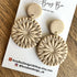 Textured Statement Dangle Earrings – Polymer Clay Drop Earrings, Modern Geometric Earrings, Handmade Clay Jewellery