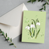 Snowdrop Greetings Card