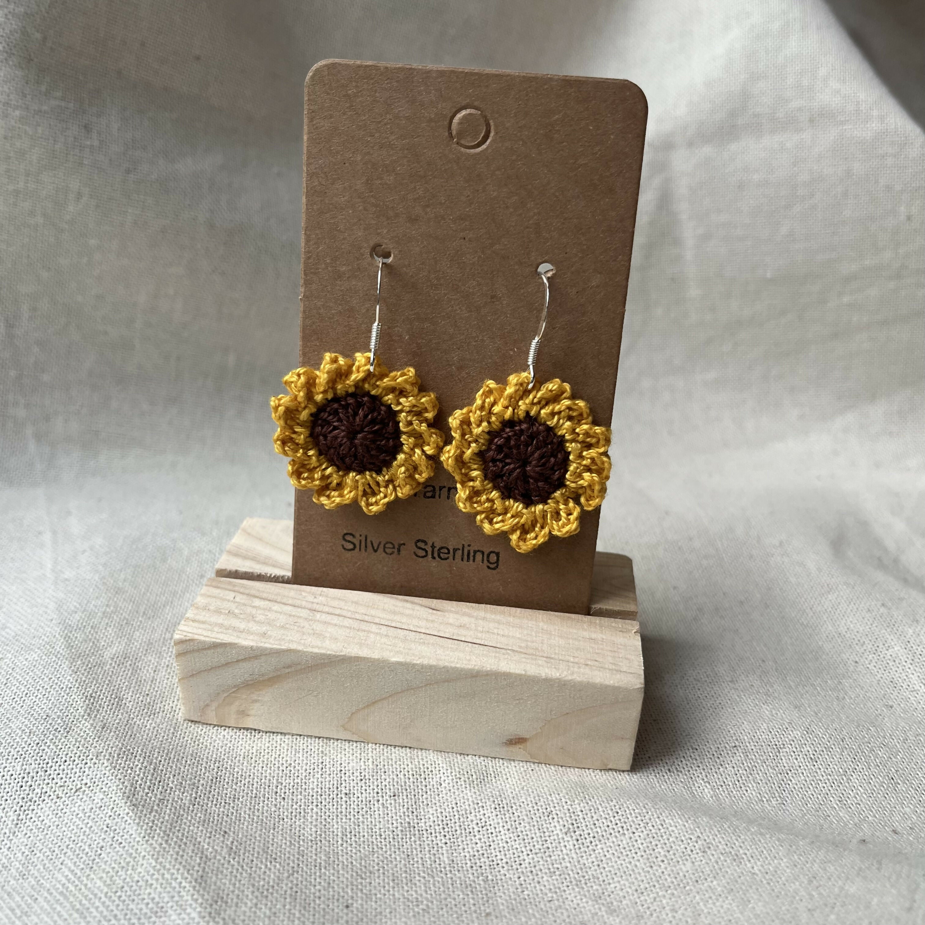 Sunflower earrings