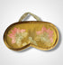 Yellow Lotus Flowers Linen Lavender Infused Eye Mask