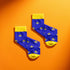Persona Blue Sombrero Pattern Egyptian Cotton Men's Socks | UK 6.5 - 11