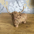 Highland cow sculpture