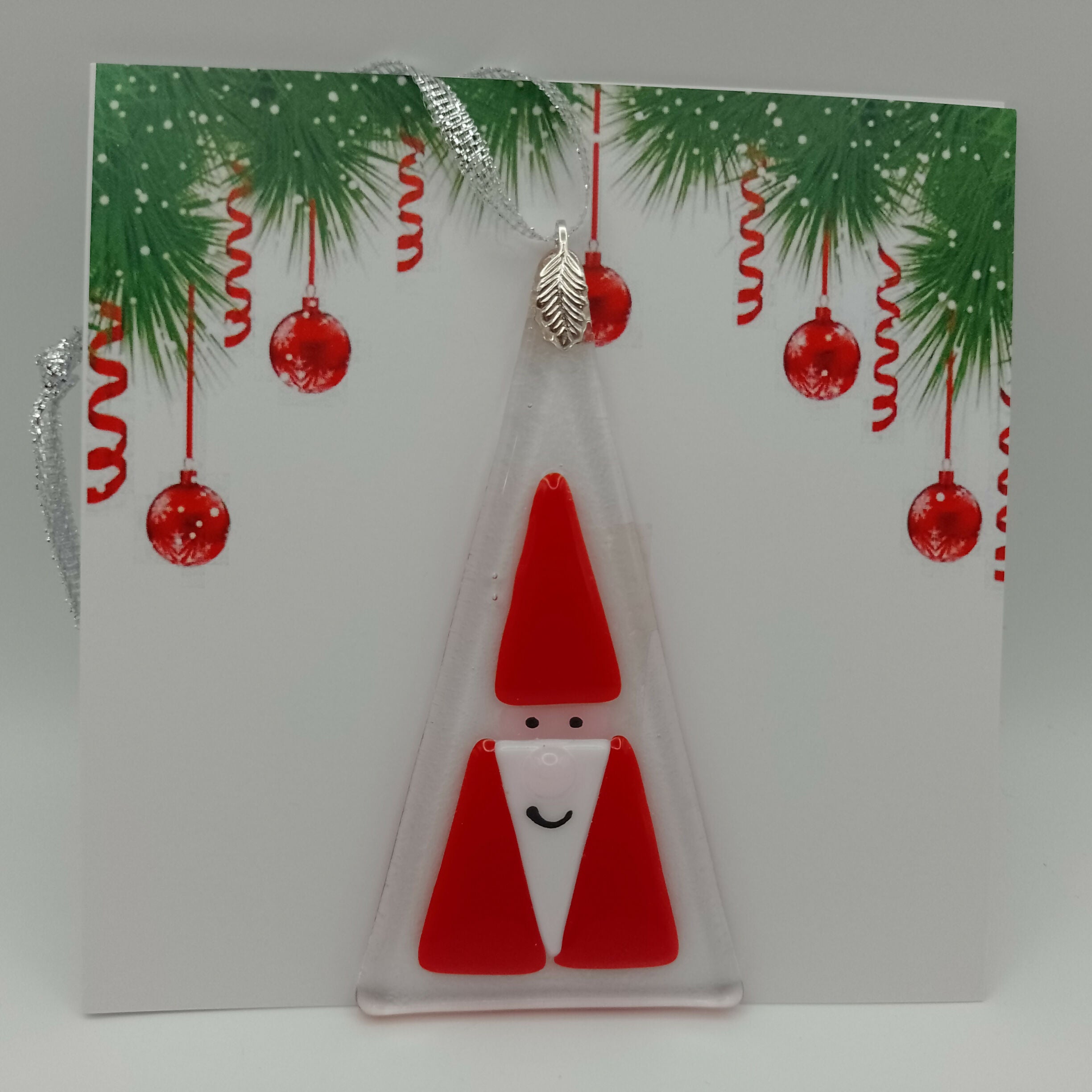 Fused Glass Christmas Card