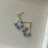 Small Forget-me-not Flowers Teardrop Earrings