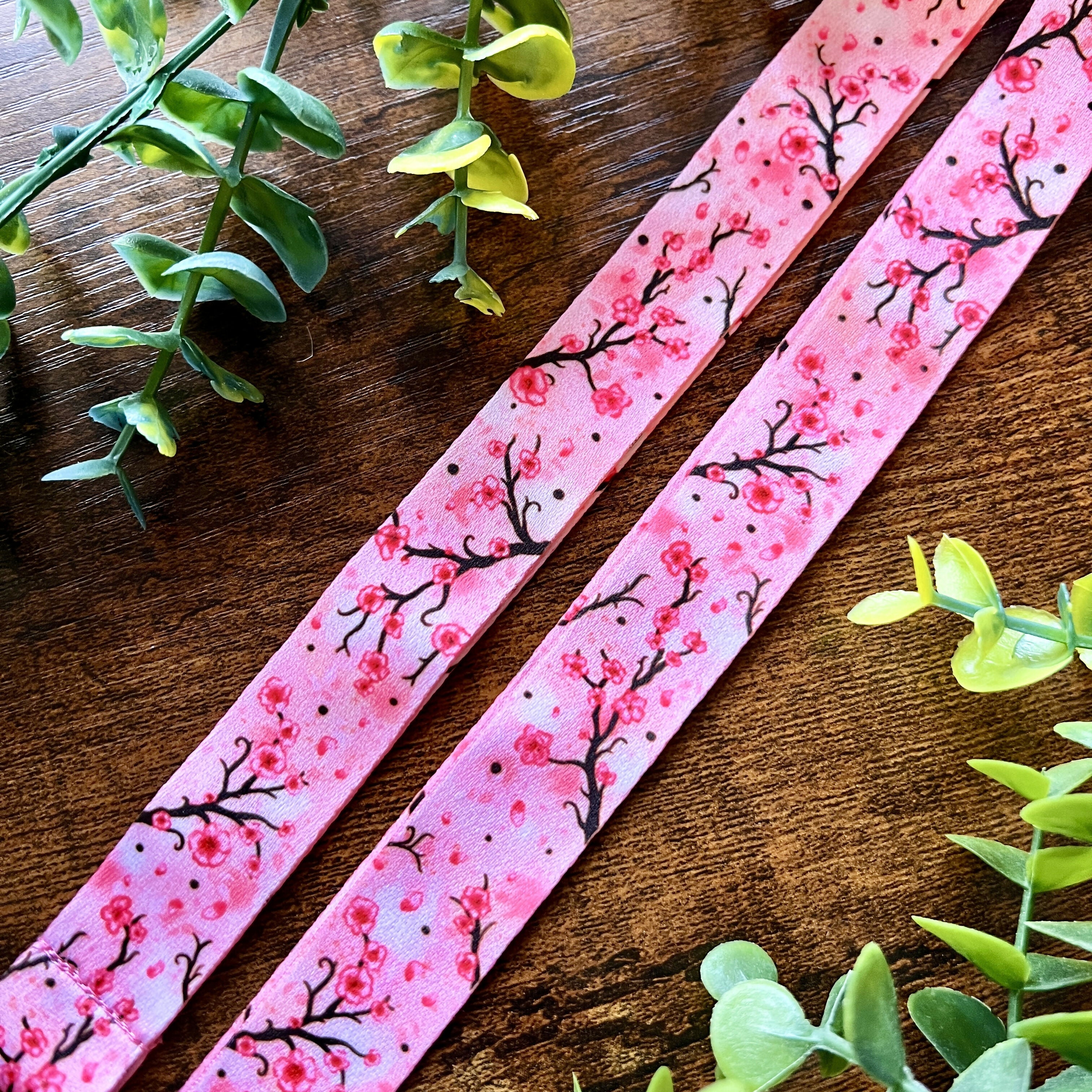 Pink Sakura Lanyard