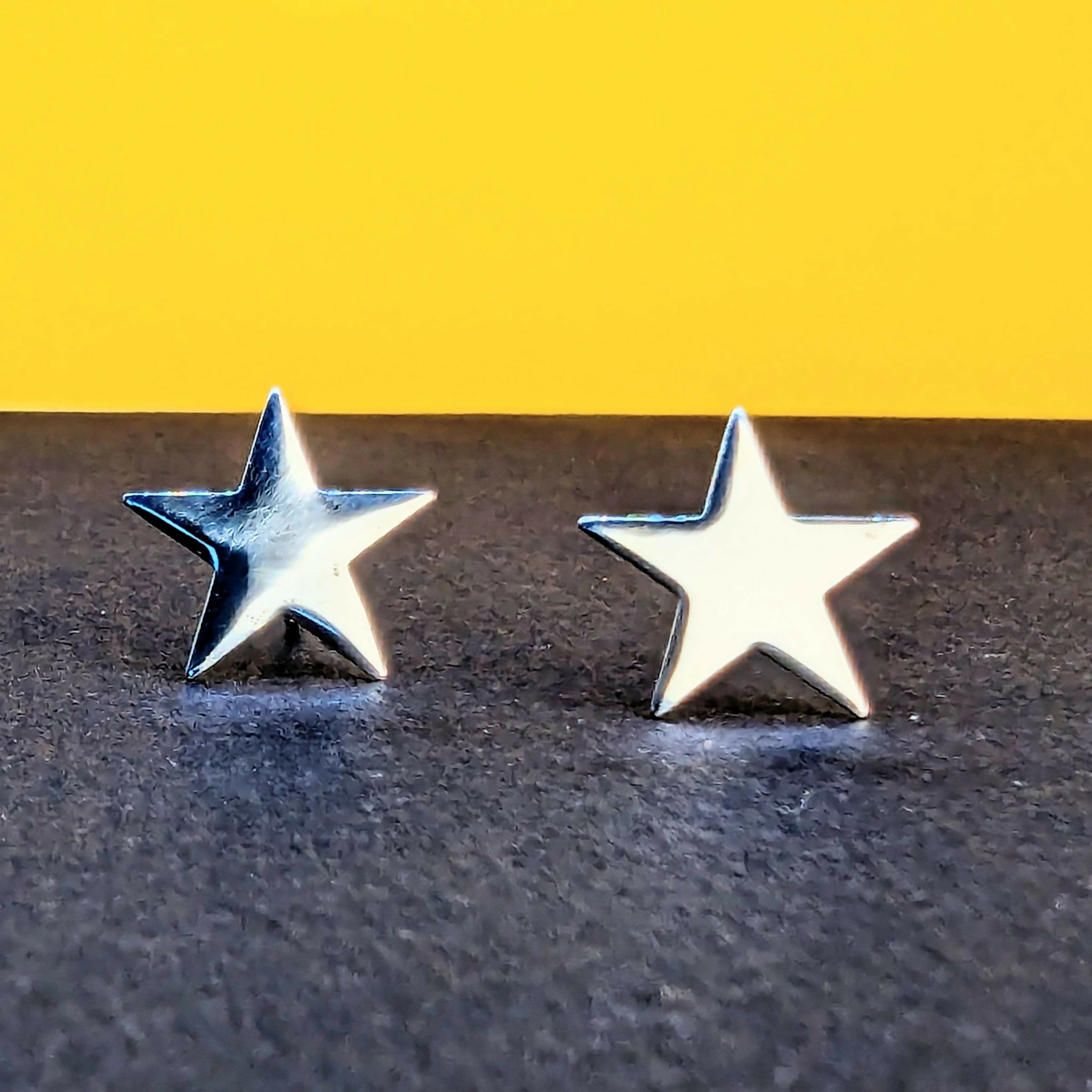 'Fallen Star’ Sterling Silver Star Medium Sized Stud Earring