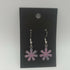 Pink Enamel Flower Earrings