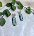 Celestial Blue Drop Polymer Clay Earrings