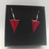 Red Enamel Earrings