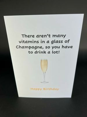 Drink The Lot Birthday Card - Cheeky Card