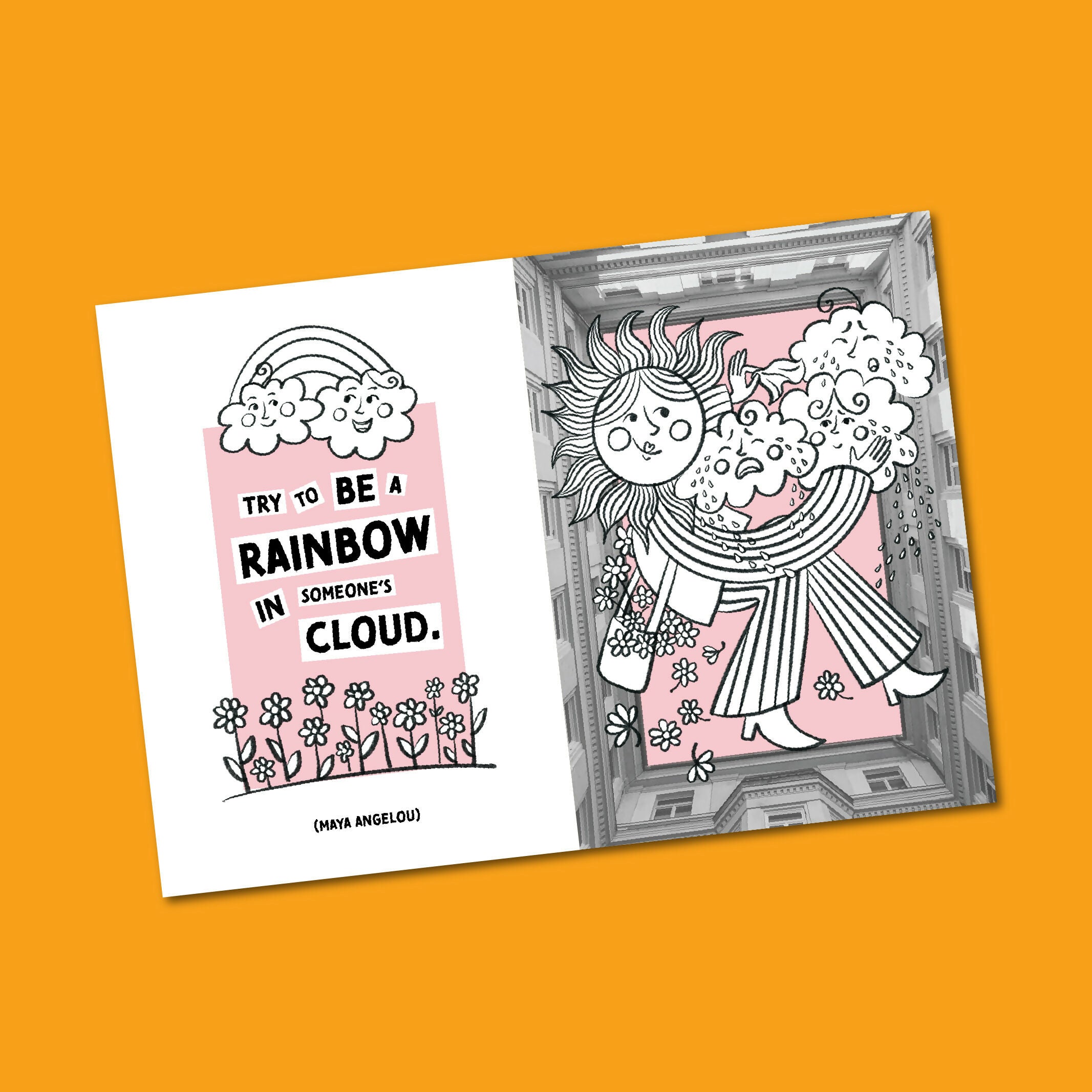 Colouring in Thoughts - Colouring Book for Positive Thinking and Wellbeing