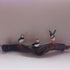 Three Puffins On Branch