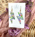 Funky Pattern Collection - Lightening Bolts Polymer Clay Earrings Hooks