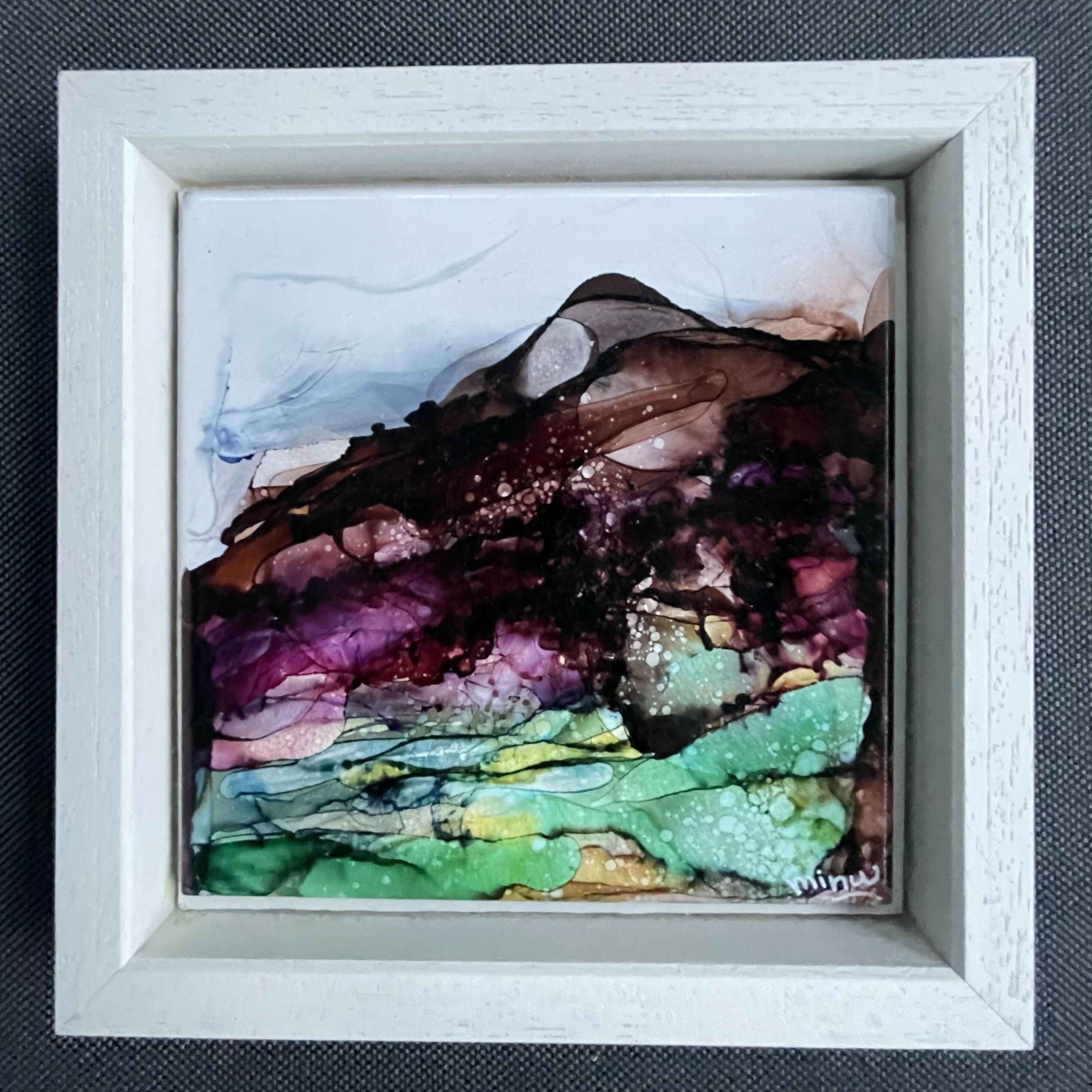 Iin The Rain  - Original Ceramic Painting