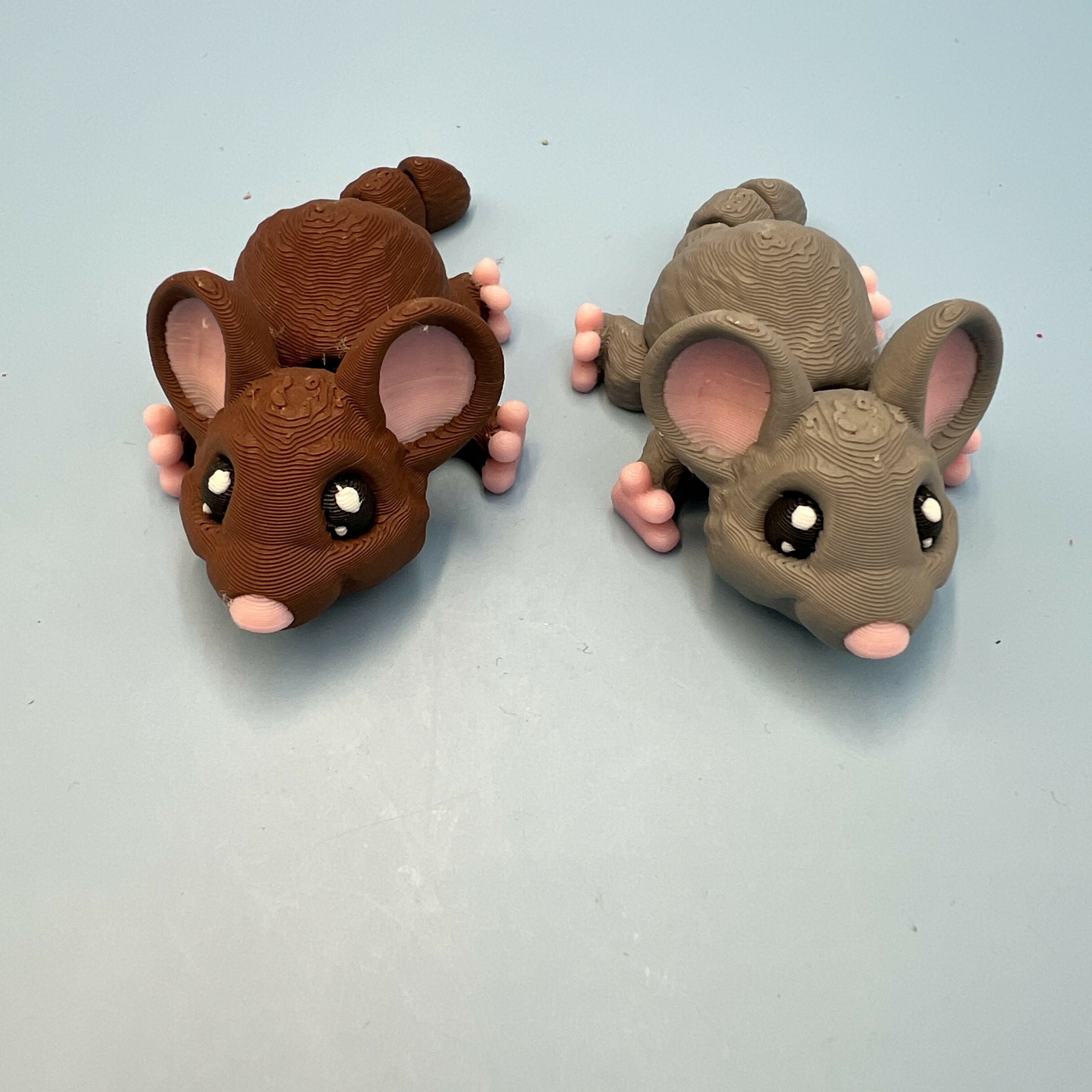 3D Printed SMALL: Articulated Sensory Fidget Animals friends Mice 8cm
