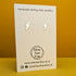 'Electra' Sterling Silver Tiny Lightning Stud Earring