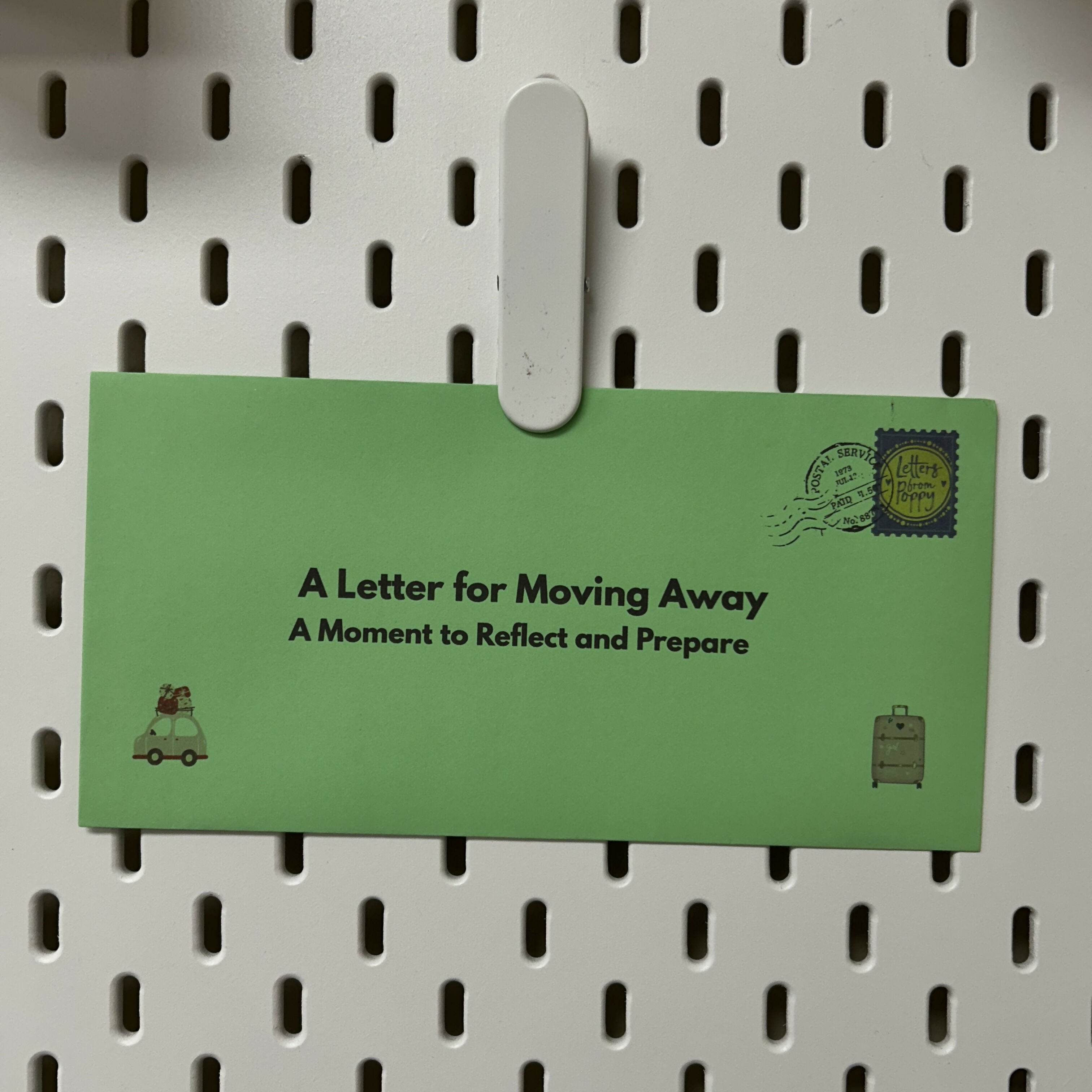 Moving Away Letter for Reflection and Preparation