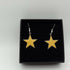 Yellow Enamel Star Earrings