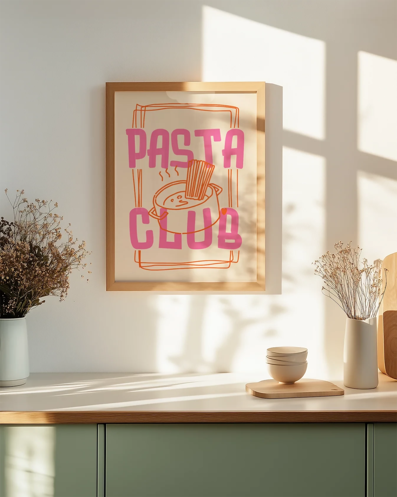 PASTA CLUB WALL ART PRINT