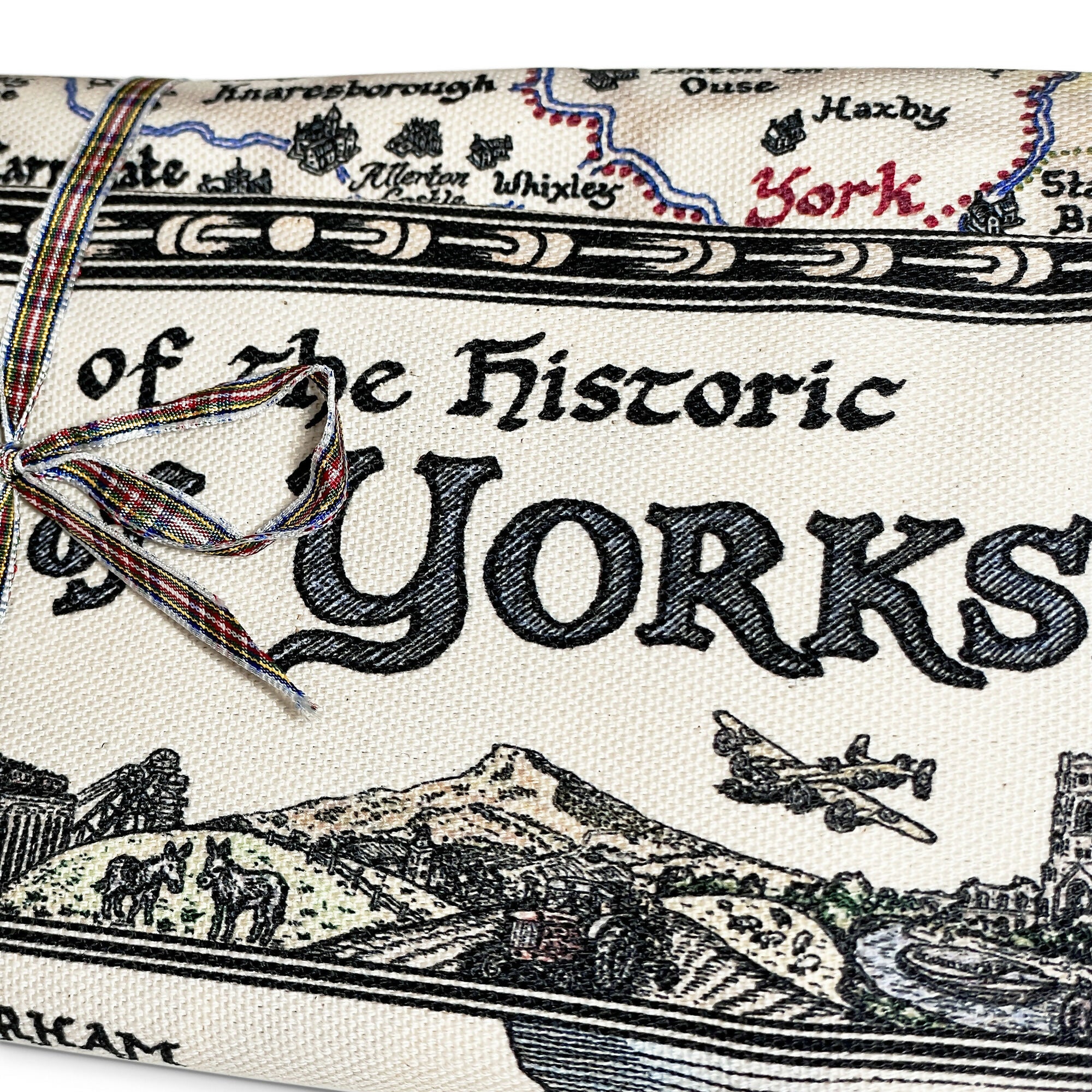 Yorkshire Ridings Map Tea Towel