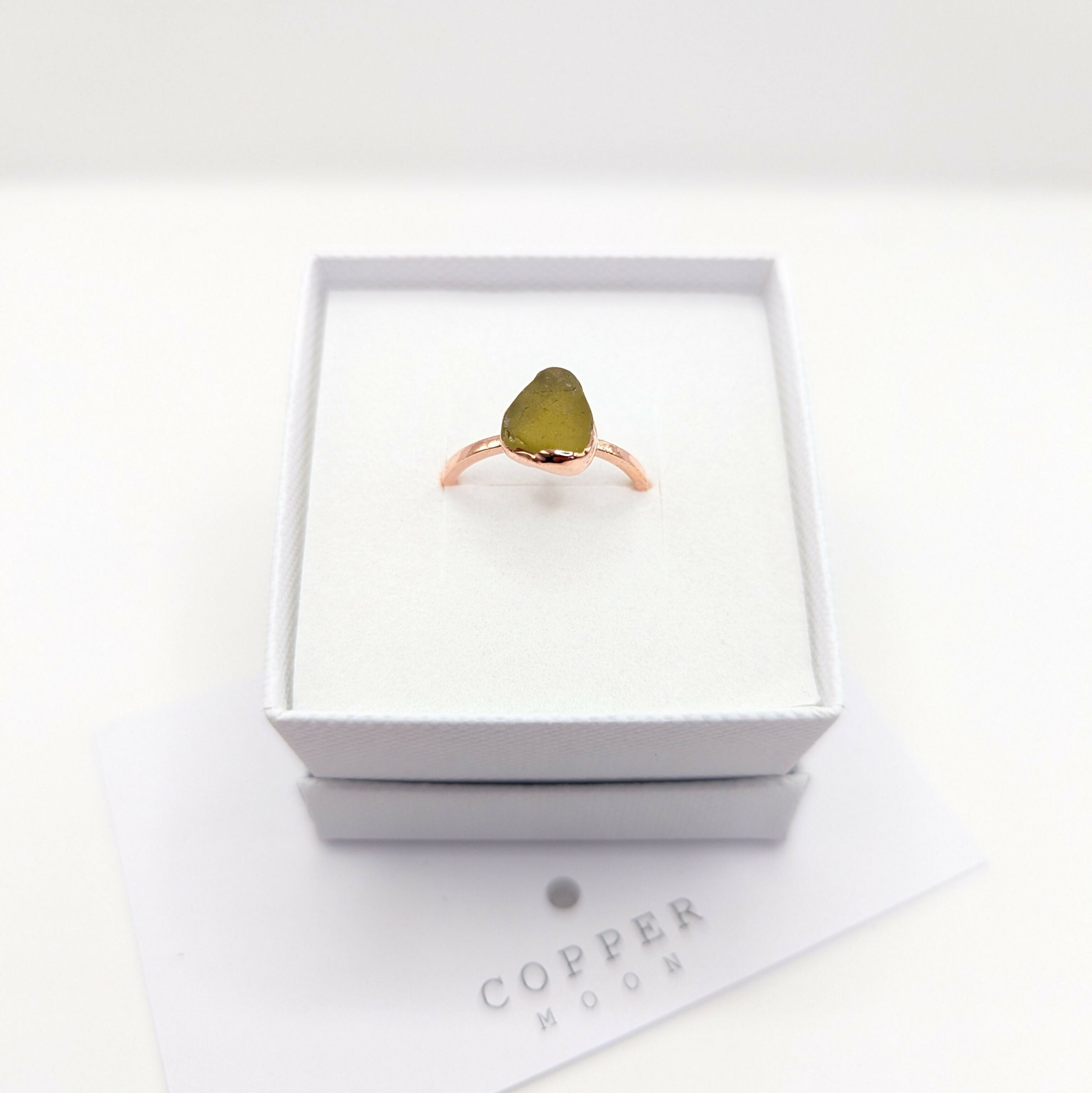SEAGLASS RING- SIZE M