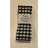 Black Gingham Makeup Spa Headband with Adjustable Velcro Strap