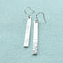 Sterling Silver Textured Drop Earrings