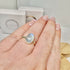BLUE MOONSTONE RING SIZE N 1/2