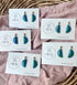 Ocean Dream Collection - Small Semi Circle Polymer Clay Earrings