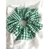 Green Gingham Oversized Ruffle Broderie Lace Hair Scrunchie
